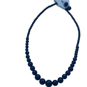 Classic Black Beaded Necklace - Elegant Women's Jewelry